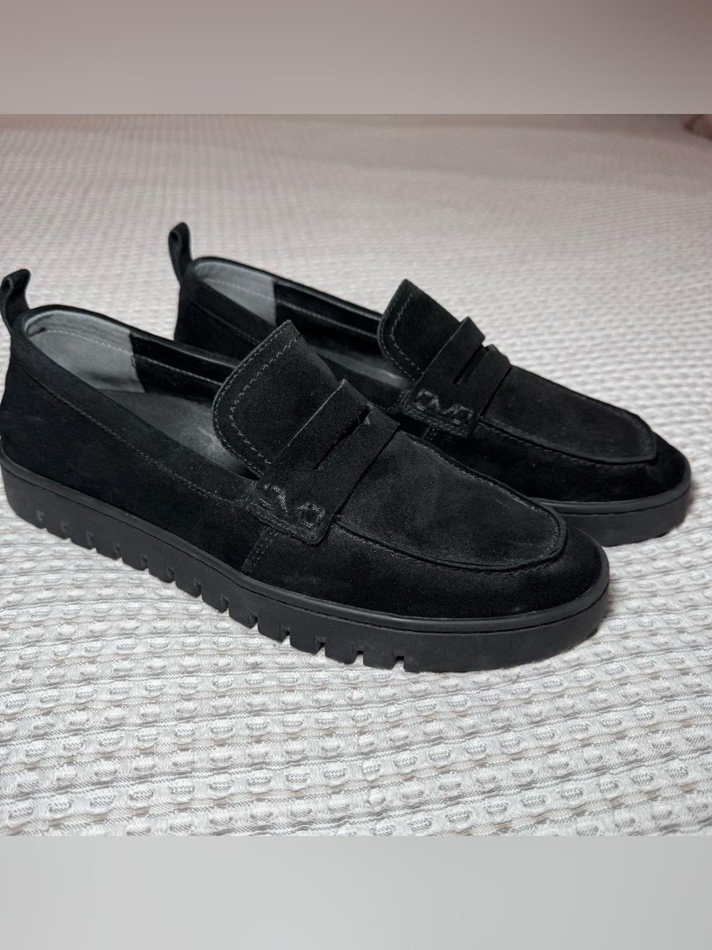 Vionic Uptown Black Suede Loafer Slip On Shoes Women Size 10 Comfort Classic